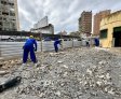 Infraestrutura realiza manutenção da Praça Montepio no Centro de Maceió
